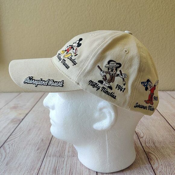 Vintage Disney Parks Y2K history Mickey embroidered adult baseball cap main image 4